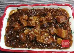 #Hebei cuisine#Pork stewed vermicelli recipe illustration 21