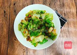 Illustration of home-style dry pot cabbage 6