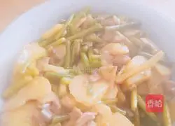 Garlic potatoes Illustration of how to make meat cubes 3