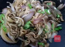 Fried chicken intestines with onions Illustration of how to do it 7