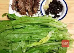 Illustration of how to make crispy fish, oil and wheat vegetables with black bean sauce 1