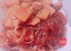 Illustration of how to make potato vermicelli stew 10