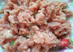 Wuxi meat-stuffed gluten recipe illustration 4