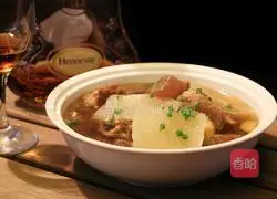 Illustration of how to make pepper beef and radish soup 11