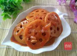 Illustration of how to make sweet and sour lotus root 11