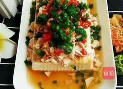 Illustration of how to make steamed lactone tofu with sea duck eggs 8