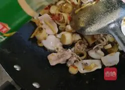 Chives Illustration of how to fire squid 13