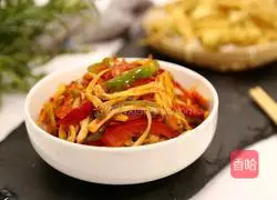 Illustration of how to make fish-flavored king oyster mushroom 7