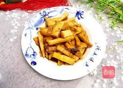 Illustration of braised bamboo shoots in oil 15