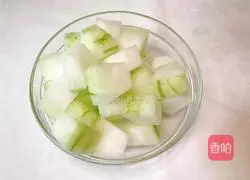 Illustration of how to make scallops and winter melon 2