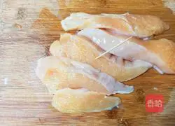 Illustration of how to make white sesame toothpick meat 3