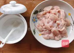 Illustration of home-style diced pepper chicken 1