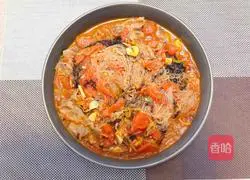 Illustration of how to make fried beef and tomato vermicelli 10