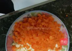 Illustration of how to make three-color grains 2