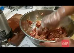 Illustration of a better way to make hamburger patties with rice 2