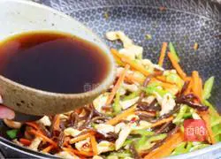 Illustration of how to make fish-flavored shredded chicken bento 9