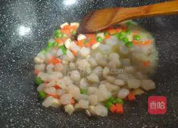 Illustration of how to make fried shrimps with solid eggs 6