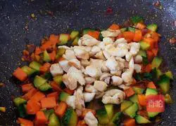 Illustration of how to make Kung Pao Chicken Bento 12