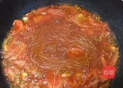 Illustration of how to make fat beef and fried tomato vermicelli 7