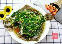 Illustration of how to make steamed turbot 11