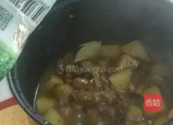 Pork stewed with pork belly Illustration of how to do it 9