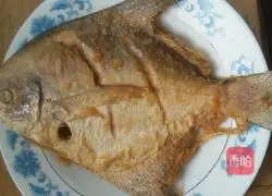 Illustration of dry roasted flat fish 5