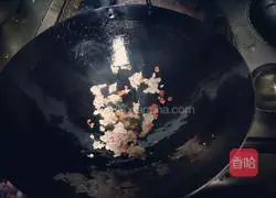 Illustration of how to make eggplant minced meat ฅ 4