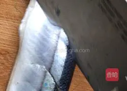 Illustration of grilled saury 3