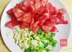 Illustration of Stir-fried Stuffed Chicken with Colorful Peppers (10 Minutes Quick Dish) 4