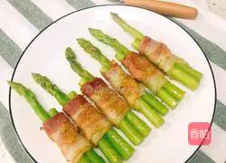 Illustration of American bacon-fried asparagus 7