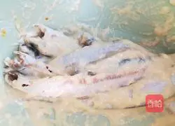 Illustration of fried saury 1