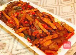 Sichuan-style jelly stir-fried dried beans Illustration of how to do it 8