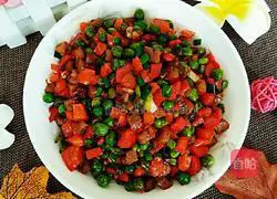 Illustration of how to make fried peas and steak 11