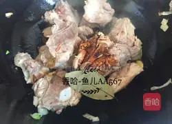 Illustration of how to stew matsutake mushrooms with big bones 7