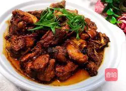 Illustration of braised native chicken 1