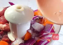 Illustration of how to make nutritious vegetables with beef balls 4