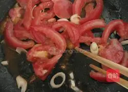 Illustration of how to make tomato and egg noodles 3