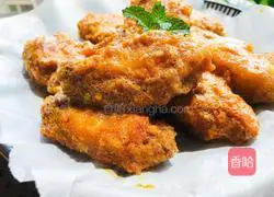 What kind of divine delicacy is this? The salted egg yolk chicken wings are so delicious.Illustration of how to make them 12