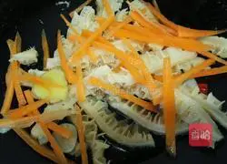 Illustration of how to make stir-fried money belly 4