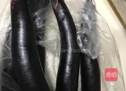 Illustration of how to make tomato-flavored eggplant clips 1