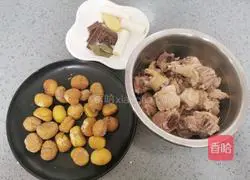 Illustration of how to make chestnut roasted chicken nuggets 8