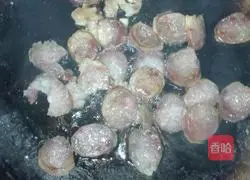 Farmhouse explosion Illustration of how to make fried sausage 11