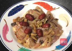 # Steamed Vegetables# Steamed Chicken Legs with Mushrooms Illustration 7