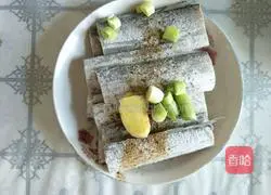 Illustration of home-style fried saury segments 2