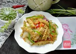 Illustration of how to make stir-fried money belly 8