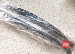 Illustration of grilled saury 4