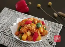 Illustration of how to make pineapple sweet and sour meat 14