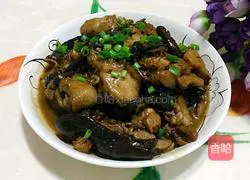 Illustration of how to cook chicken legs and stewed mushrooms 10