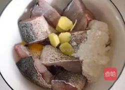 Illustration of braised fish cubes 2