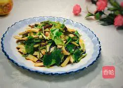 Illustration of how to make dried coriander and eggs 8